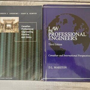 Engineering Law & Ethics Books – Canadian Editions